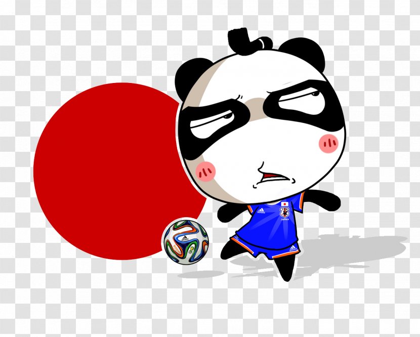 Bear 2014 FIFA World Cup Giant Panda Cuteness Wallpaper - Silhouette - Play Transparent PNG