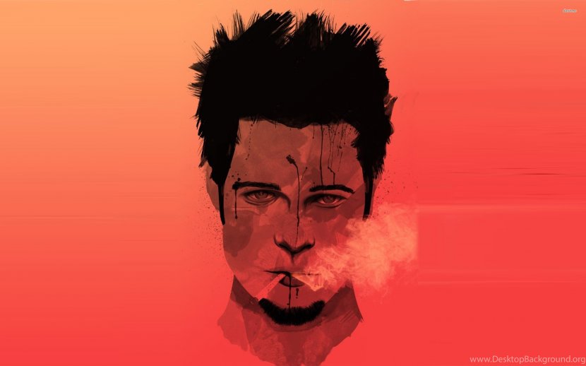Brad Pitt Tyler Durden Fight Club Film Desktop Wallpaper - Character Transparent PNG
