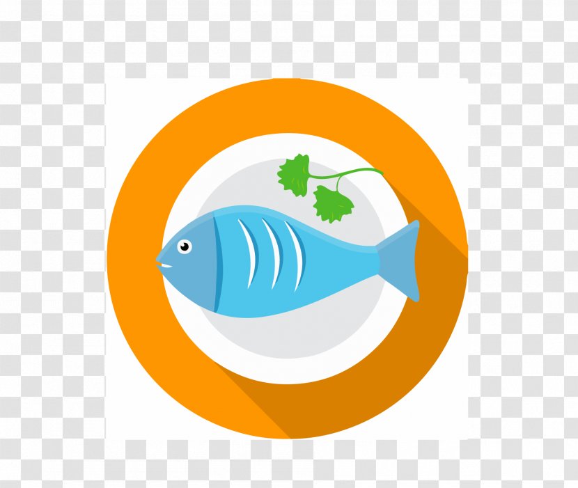 Seafood Fish Meat Icon - Vecteur - Blue Vector Transparent PNG