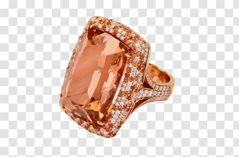 Morganite Ring Jewellery Diamond Sapphire Transparent PNG