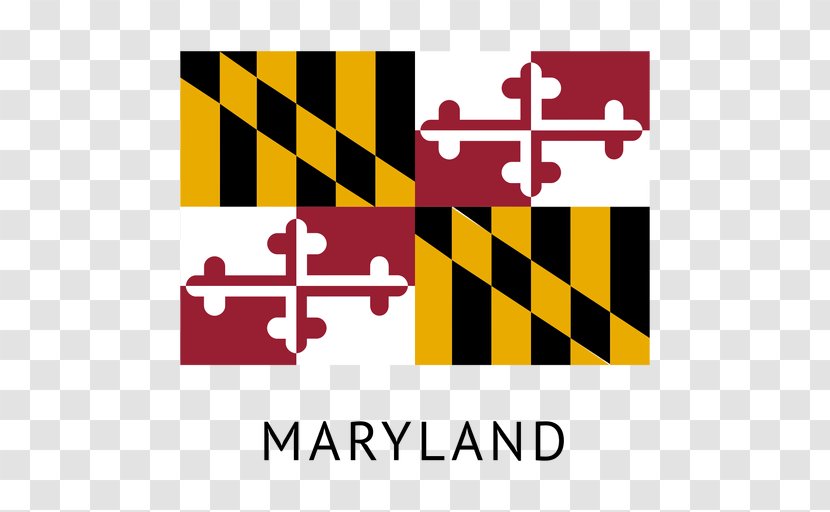 Baltimore Flag Of Maryland State Canvas Transparent PNG