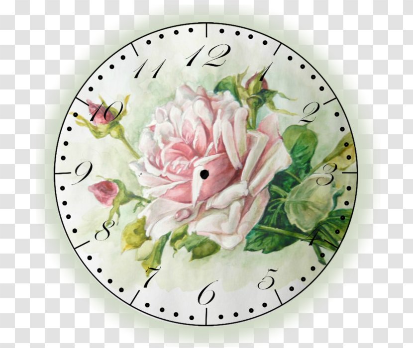 Clock Face Shabby Chic Vintage Wall - Flower Arranging Transparent PNG
