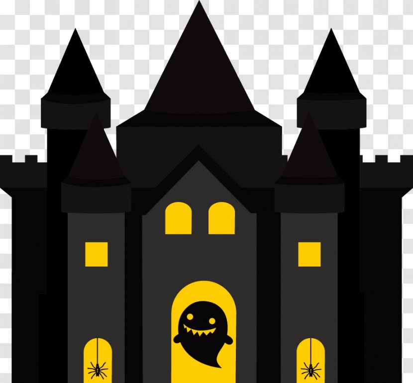 Cartoon Ghost - Facade - Black Castle Transparent PNG