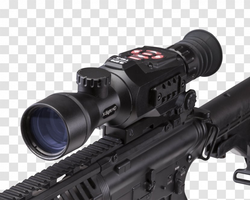 Telescopic Sight High-definition Video American Technologies Network Corporation Optics - Silhouette - Scopes Transparent PNG