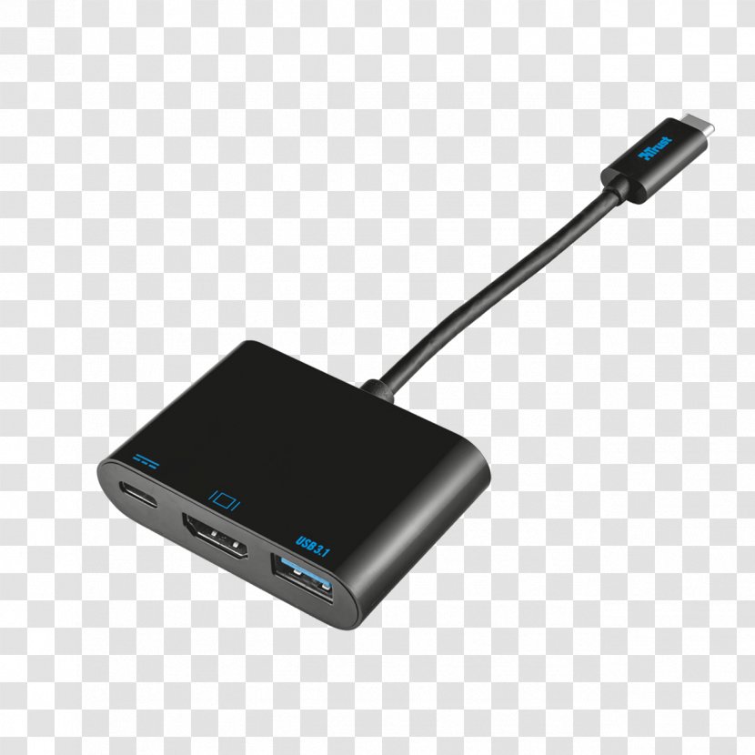 MacBook Pro USB-C Adapter USB 3.1 3.0 - Peripheral - Usb Transparent PNG