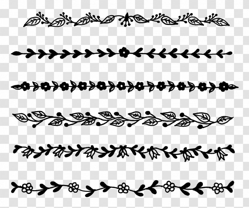 Borders And Frames Flower Transparency Clip Art - Calligraphy Transparent PNG