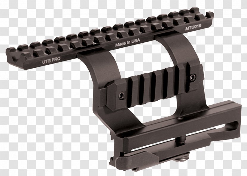 Picatinny Rail AK-47 Weaver Mount Leapers Firearm Transparent PNG