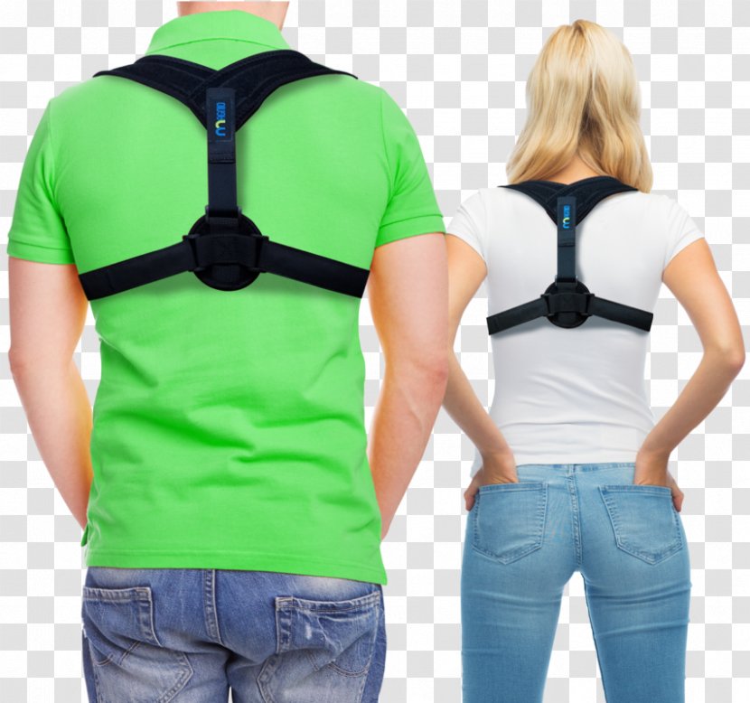 T-shirt Poor Posture Neutral Spine Back Brace Neck Transparent PNG