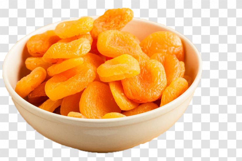 Vegetarian Cuisine Fruit Apricot Food - Bowl - Small Of Dried Apricots Transparent PNG