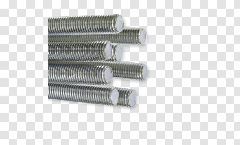 Fastener Stainless Steel Threaded Rod Threading - Iso Metric Screw Thread Transparent PNG