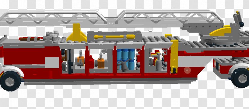 Fire Engine Car LEGO Motor Vehicle Automotive Design - Lego Truck Transparent PNG