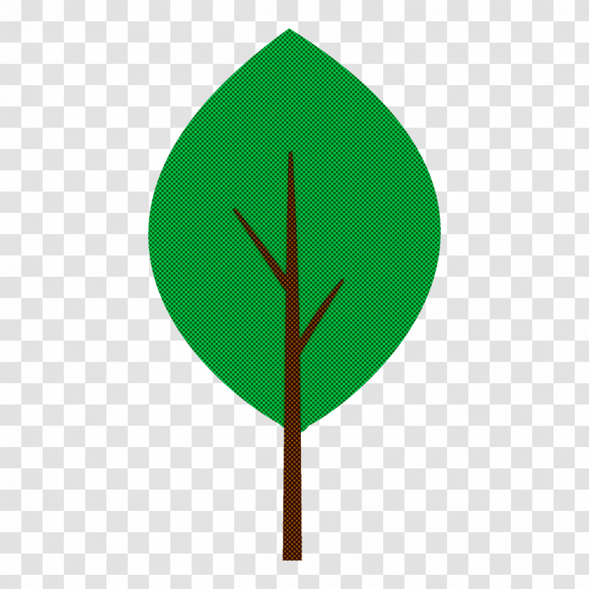 Green Leaf Tree Plant Flag Transparent PNG