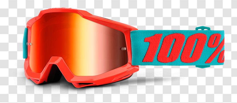 Goggles 100% Accuri Lens Monster Energy AMA Supercross An FIM World Championship Motocross - Yellow - Tear Off Transparent PNG