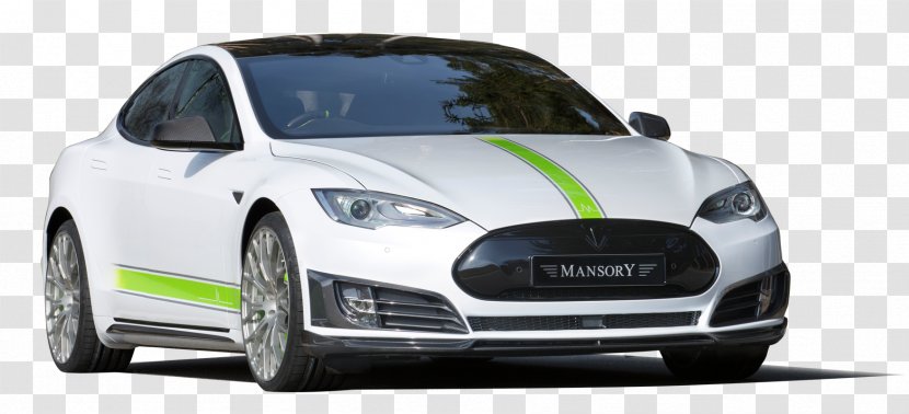 Tesla Model S Mid-size Car X - Grille Transparent PNG