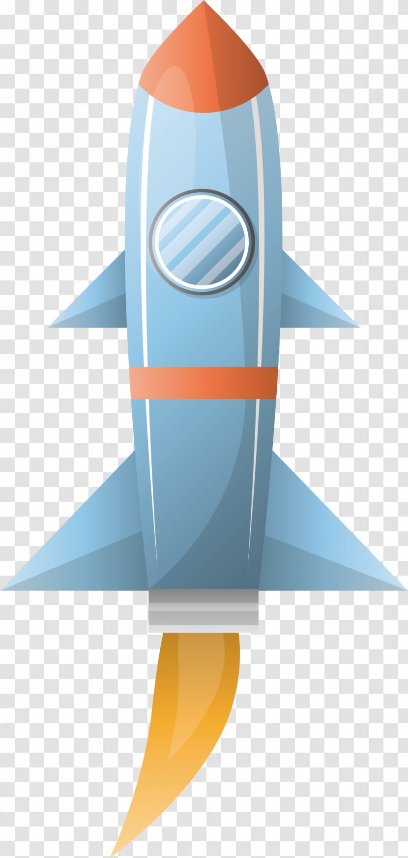 Rocket Illustration - Spacecraft - Science Fiction Ship Transparent PNG