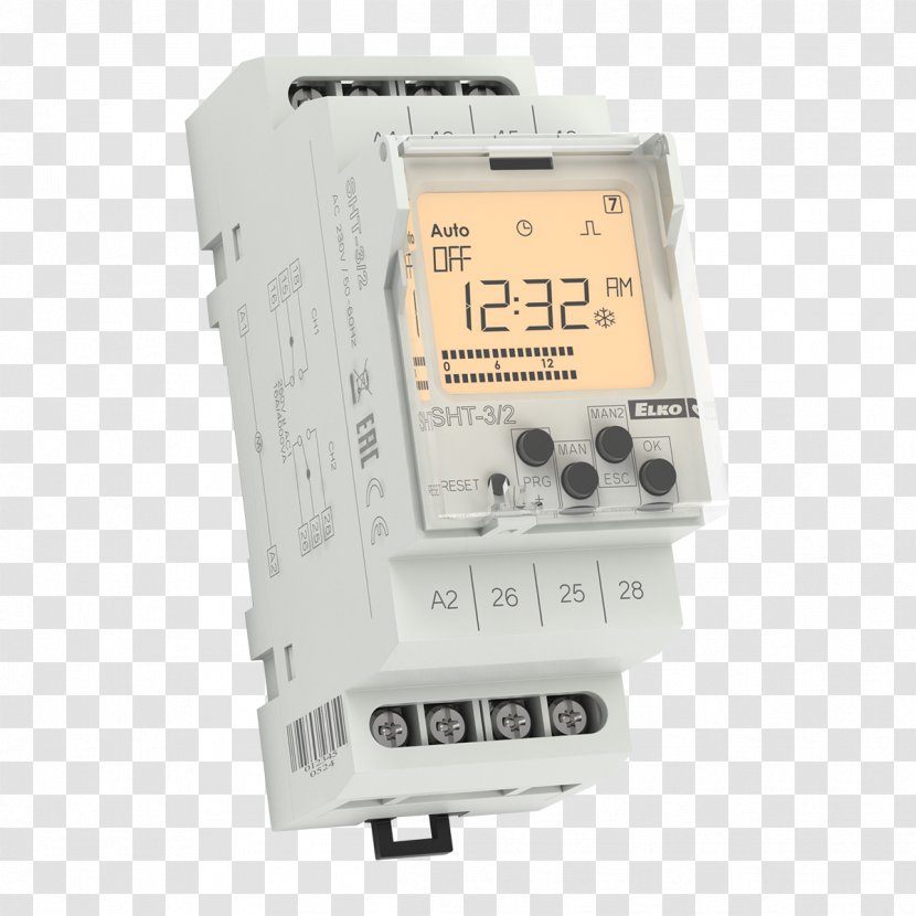 Electrical Switches Digital Data Relay Timer Thermostat - Circuit Breaker - Middle East Rail 2018 Transparent PNG