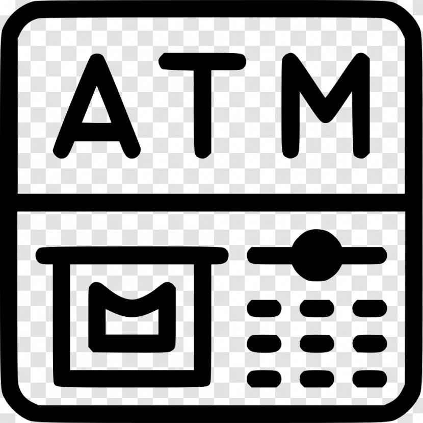 Automated Teller Machine Clip Art - Black And White - Atm Pendrive Transparent PNG