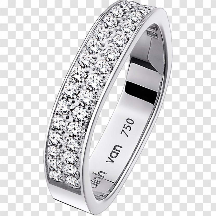 Wedding Ring Gold Engagement Diamond - Jean Dinh Van - Square Transparent PNG