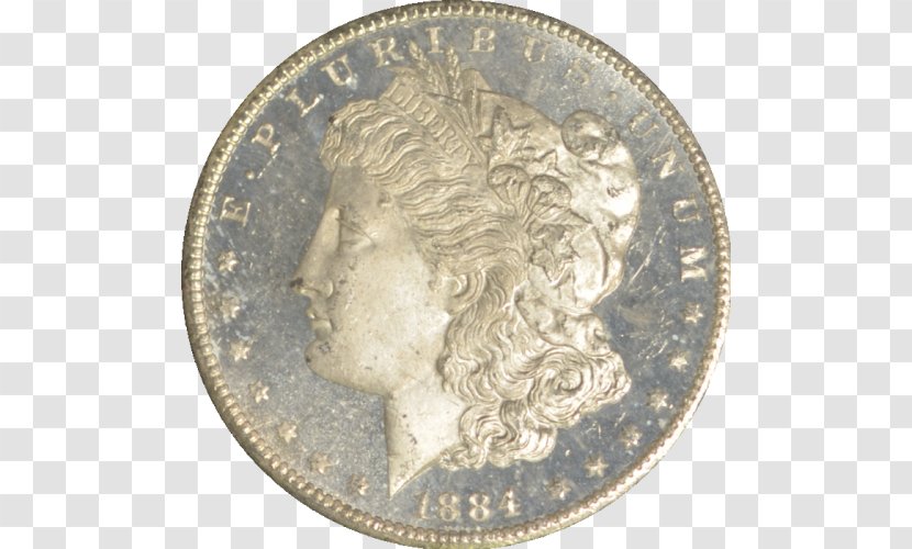 Silver Coin Morgan Dollar - Gold Coins Transparent PNG