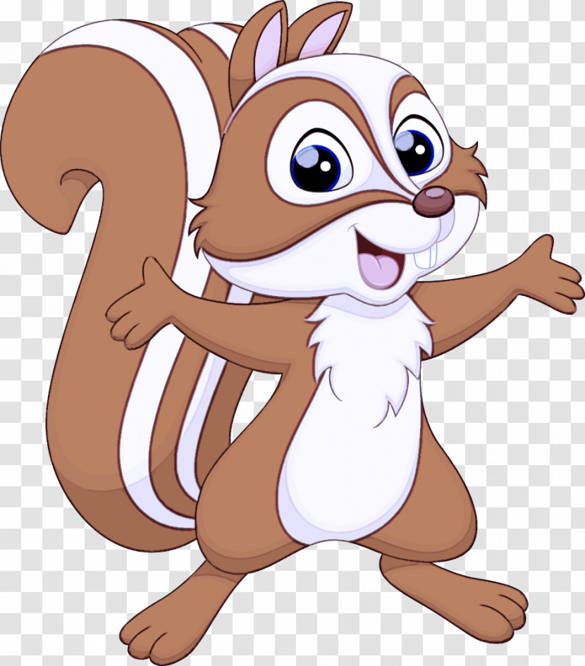 Squirrel Cartoon Chipmunk Tail Animation Transparent PNG