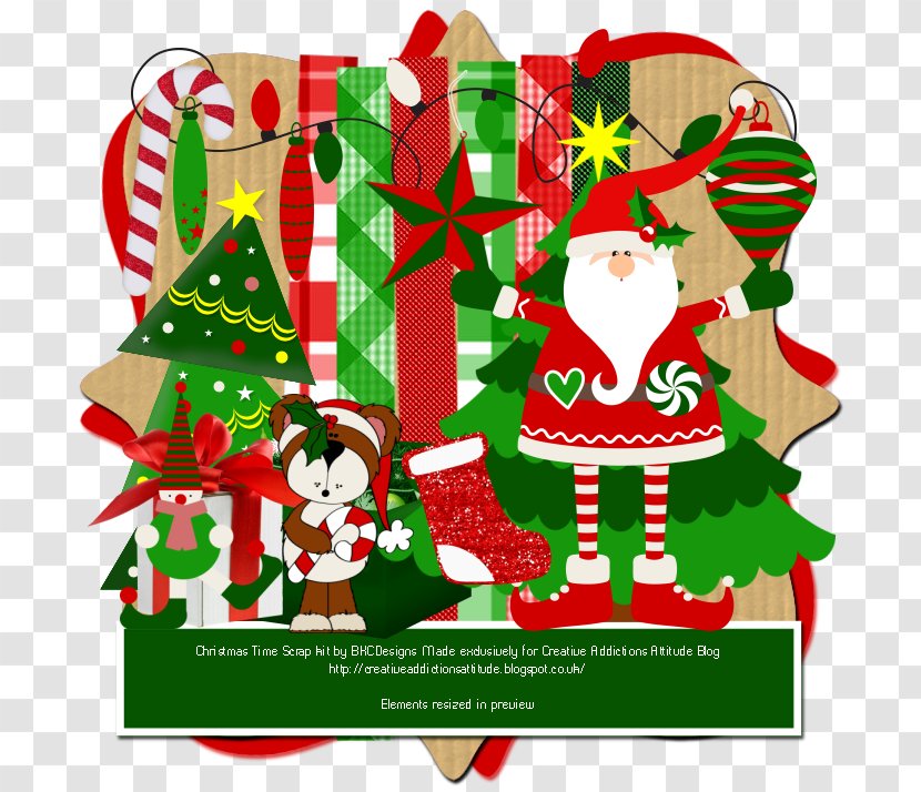 Christmas Tree Santa Claus Ornament Clip Art Day - Holiday Transparent PNG
