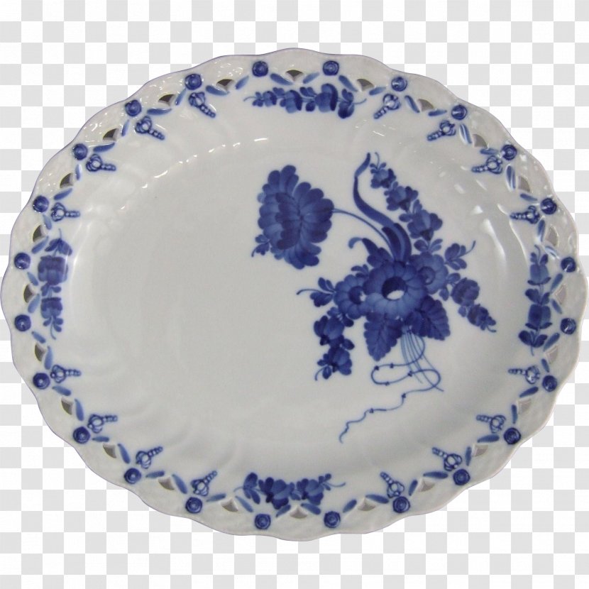 Plate Royal Copenhagen Ceramic Blue And White Pottery Tableware Transparent PNG