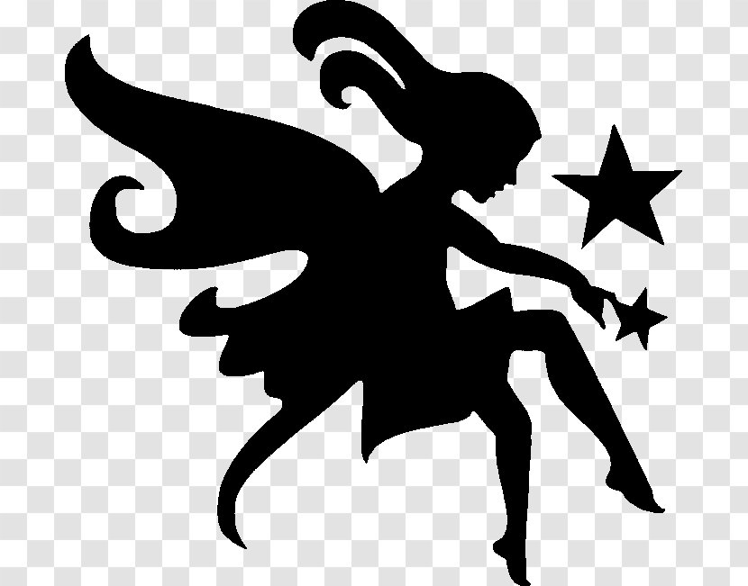 Stencil Painting Fairy Silhouette - Pretty Spray Transparent PNG