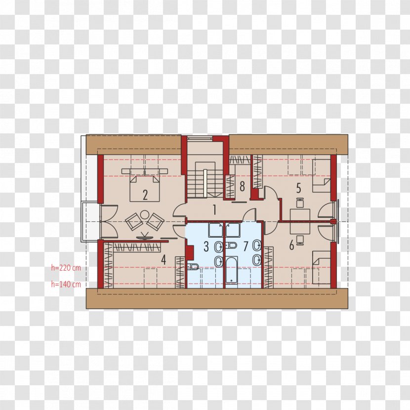 House Floor Plan Project Gable Roof Architectural Engineering - Elevation Transparent PNG