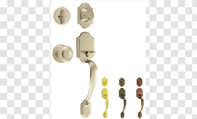 Lock Door Handle Brass 01504 - Metal Transparent PNG