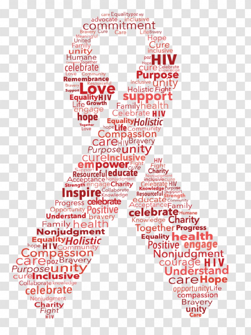 Red Ribbon World AIDS Day Awareness - Diagram Transparent PNG