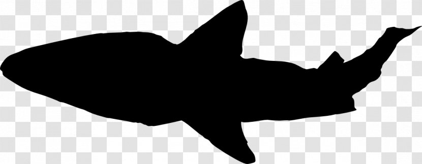Shark Jaws Silhouette Clip Art - Monochrome - Head Transparent PNG