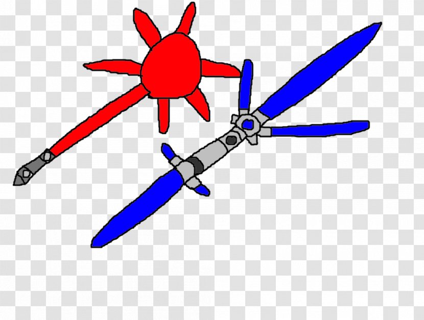 Technology Propeller Line Clip Art - Cold Weapon - Blue Starlight Transparent PNG