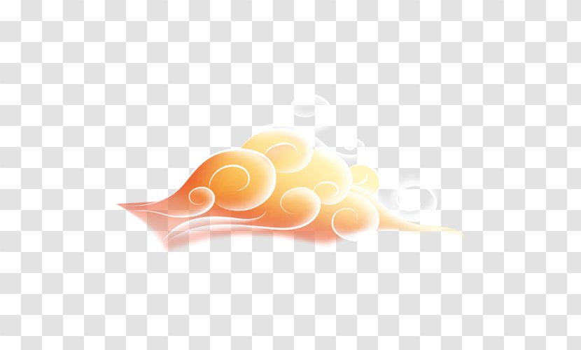 Cloud Drawing Wallpaper - Yellow - Mid-HD Multi-layer Material,Clouds Transparent PNG