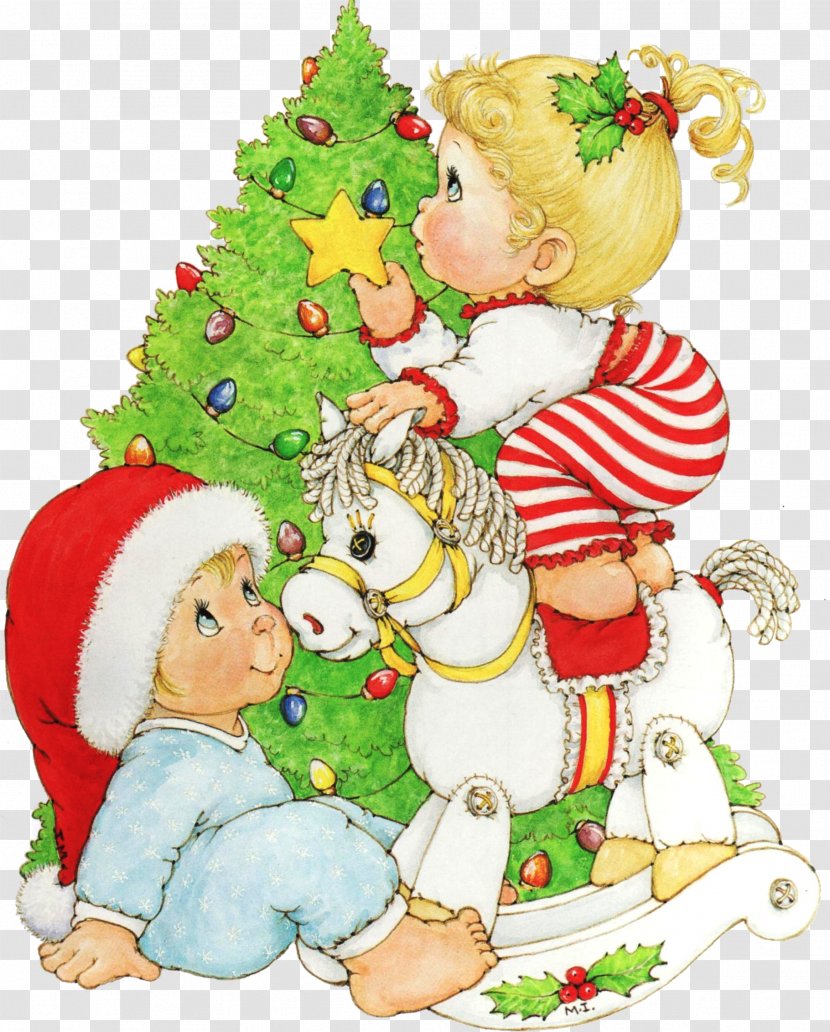 Christmas Card New Year Clip Art - Cartoon Children Transparent PNG