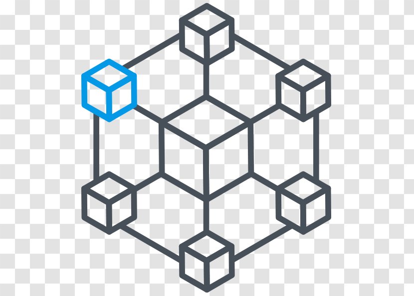 Computer Network Distributed Ledger Blockchain - Symmetry - Black And White Transparent PNG