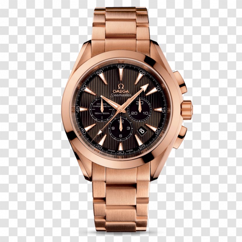 Omega Speedmaster Seamaster SA Chronograph Watch - Brown - Watches Men Transparent PNG