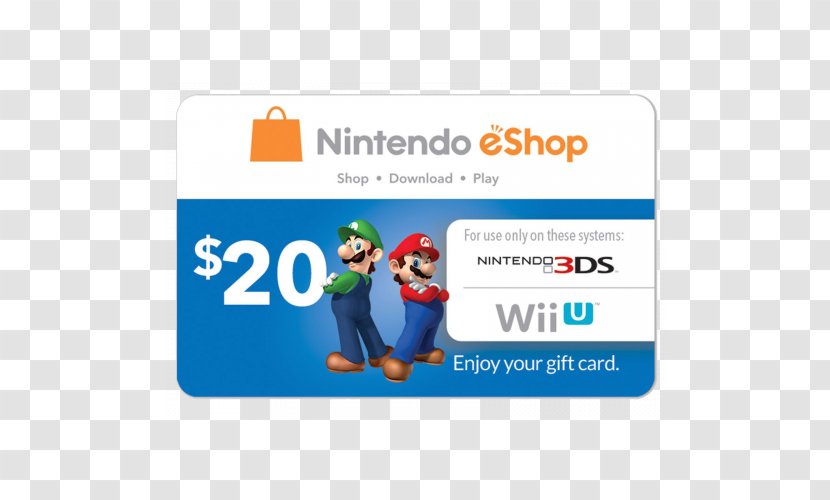 Wii U Nintendo EShop 3DS Credit Card Transparent PNG