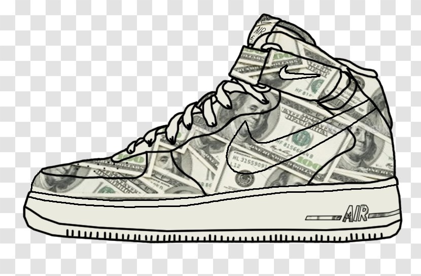 Air Force Sneakers Nike Basketball Shoe - Walking Transparent PNG