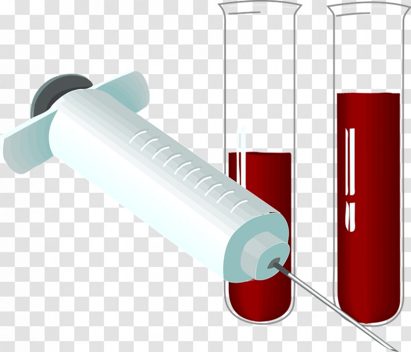 Blood Test Laboratory Tubes Clip Art - Hypodermic Needle - Chemical Bottle Transparent PNG