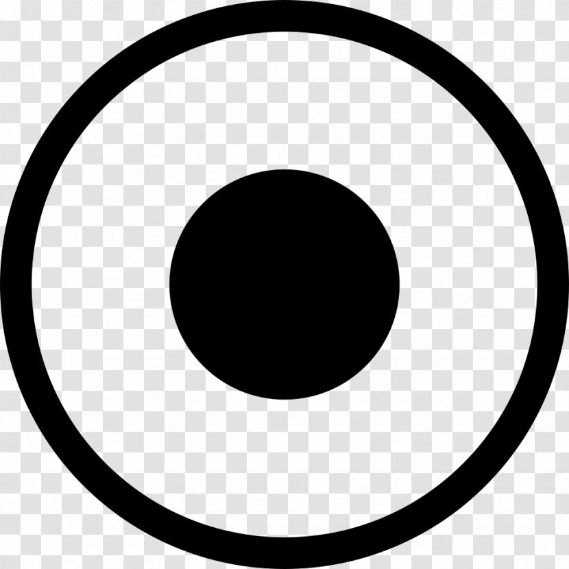 Symbol - Button - Black Transparent PNG