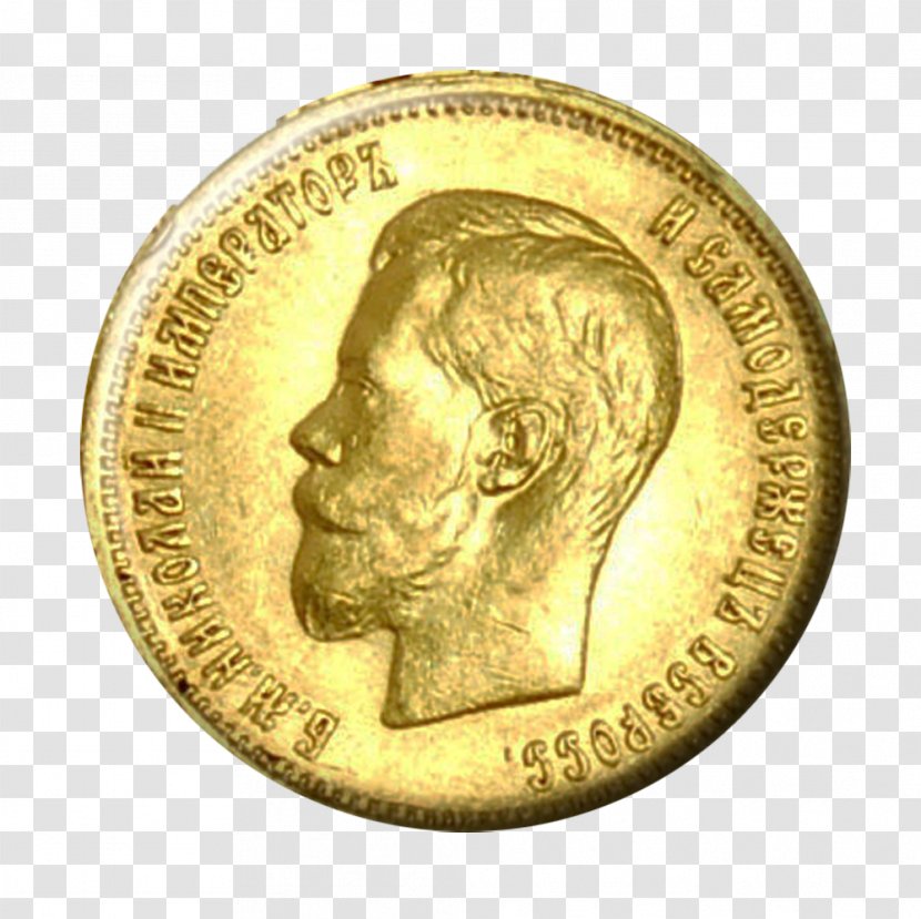 Coin Avatar Portrait - Gold Transparent PNG
