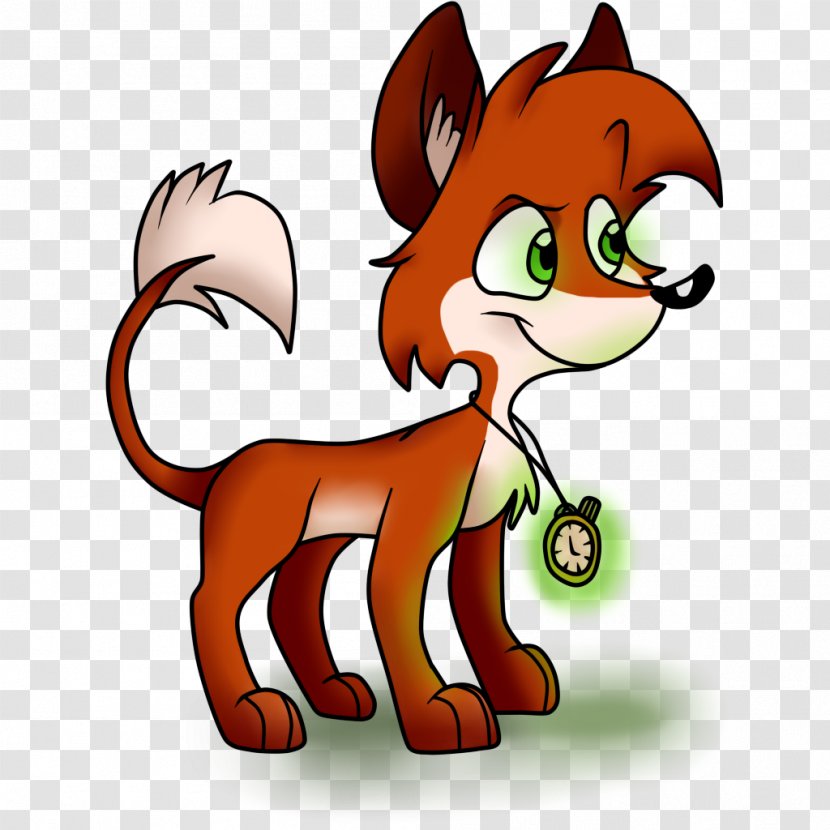 Whiskers Red Fox Cat Clip Art - Fictional Character Transparent PNG