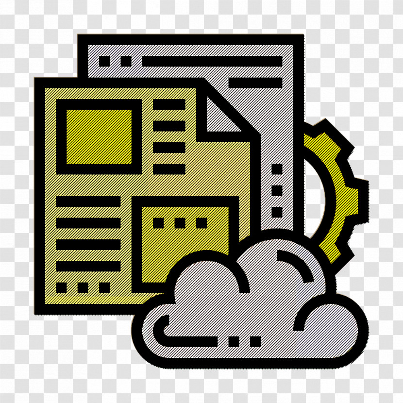 Content Management Icon Cloud Service Icon Setup Icon Transparent PNG