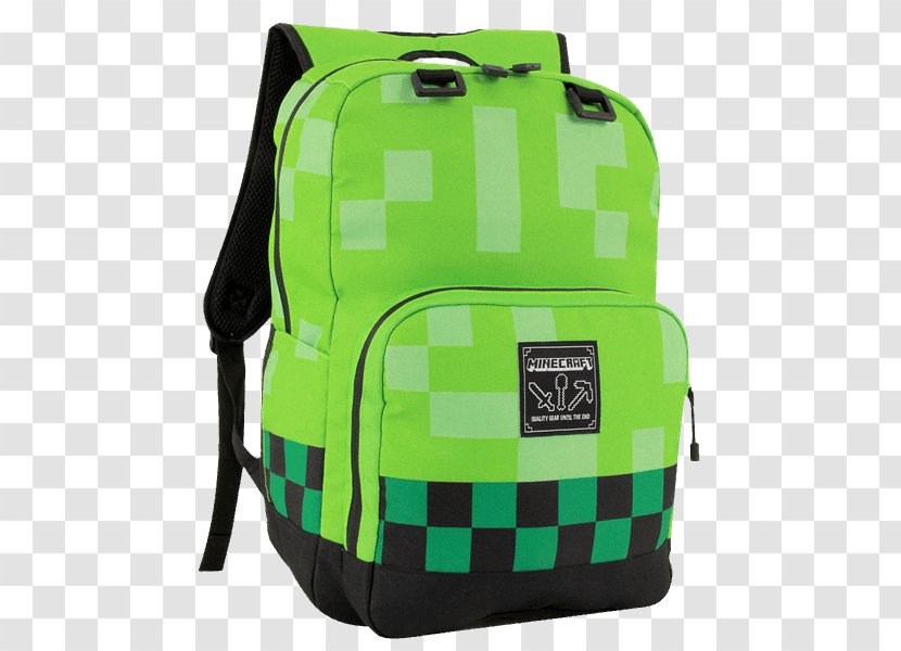 Minecraft Backpack Baggage Video Games - Big School Backpacks Transparent PNG