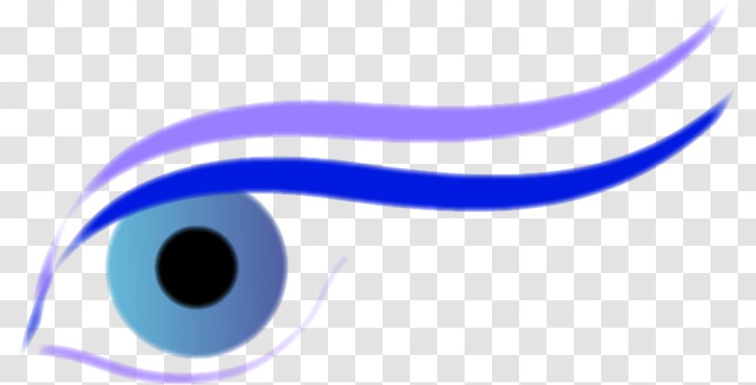 Swoosh Blue Logo Brand Eye - Green - Right Transparent PNG
