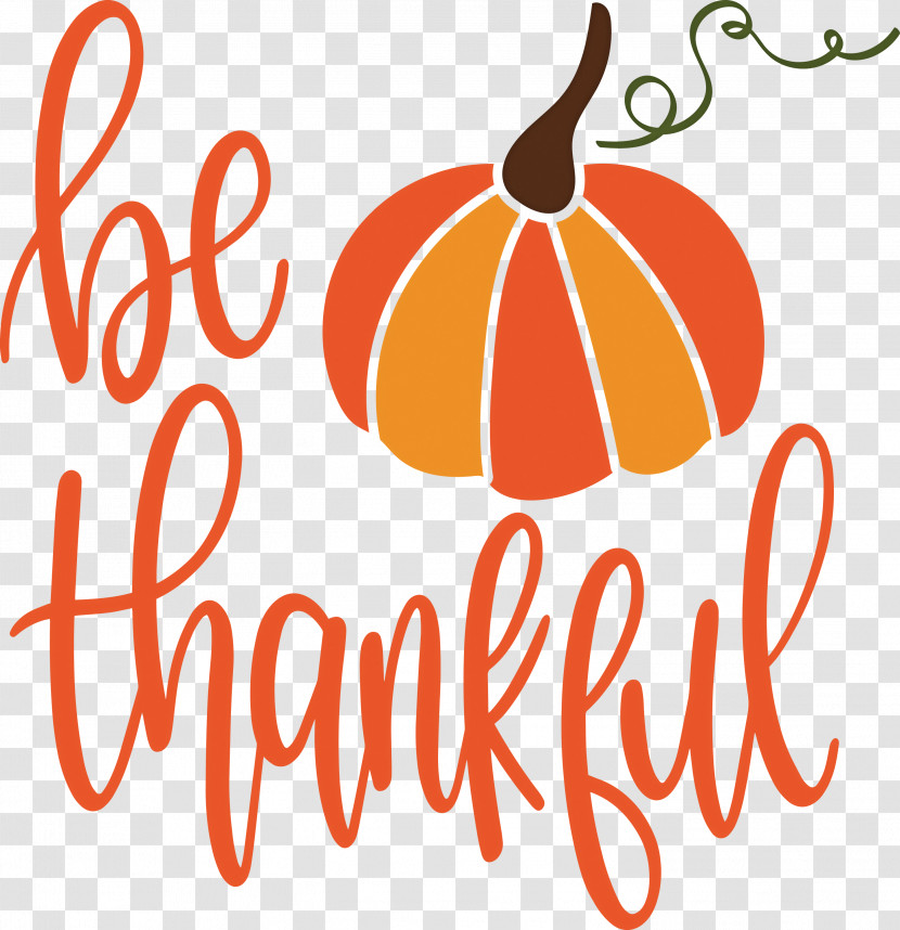 Be Thankful Thanksgiving Autumn Transparent PNG