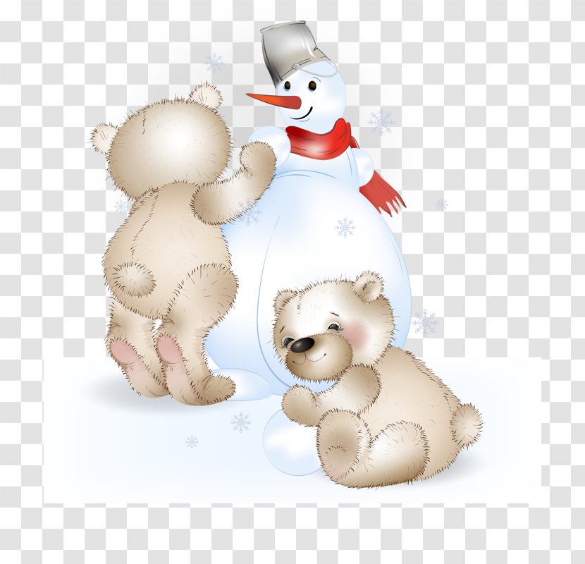 Snowman Illustration - Flower - Cute Transparent PNG