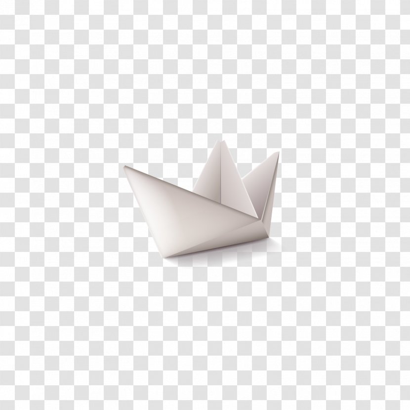 Origami Paper Pattern - Gray Boat Transparent PNG