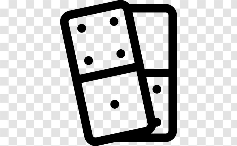 Dominoes Game Clip Art - Black White - Interface Transparent PNG