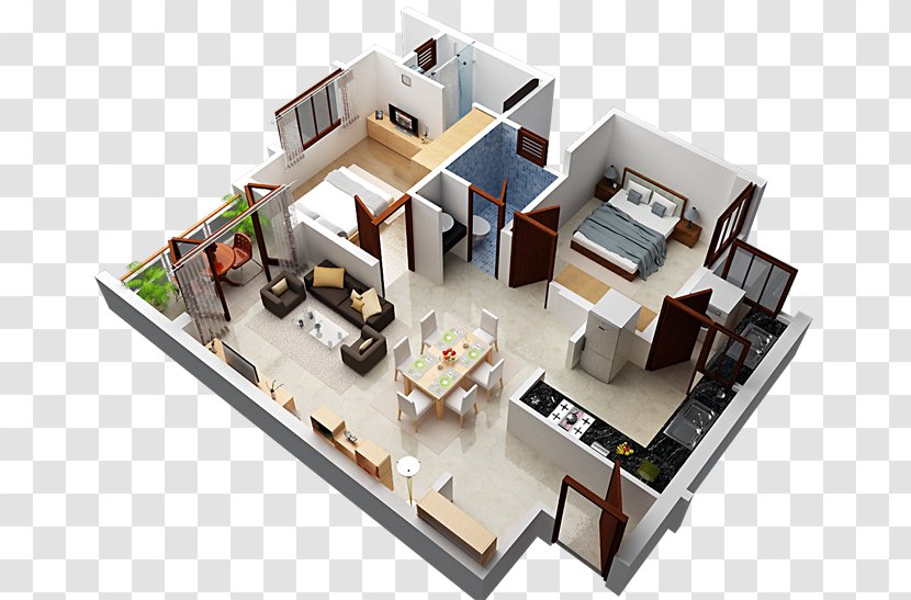 Shriram Sameeksha Apartment House Plan Floor Transparent PNG